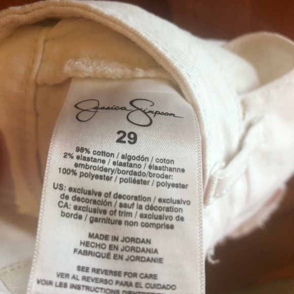 Jessica Simpson White Shorts Design Detail Size 29 NWT - Picture 9 of 10